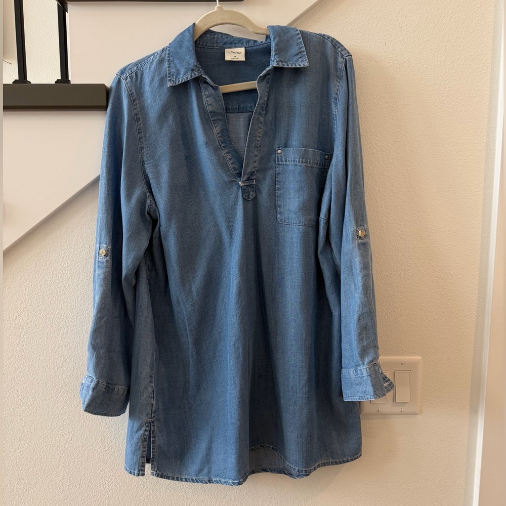 Soma Light Blue Chambray Shirt - Picture 2 of 5